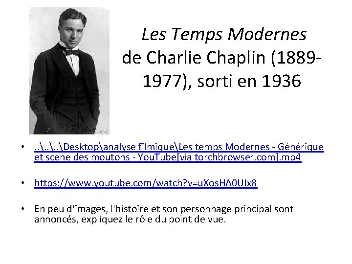 Les Temps Modernes de Charlie Chaplin (18891977), sorti en 1936 • . . Desktopanalyse