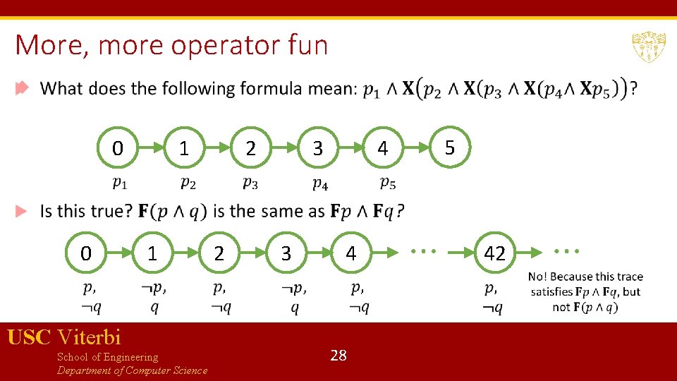 More, more operator fun 0 0 1 USC Viterbi School of Engineering Department of