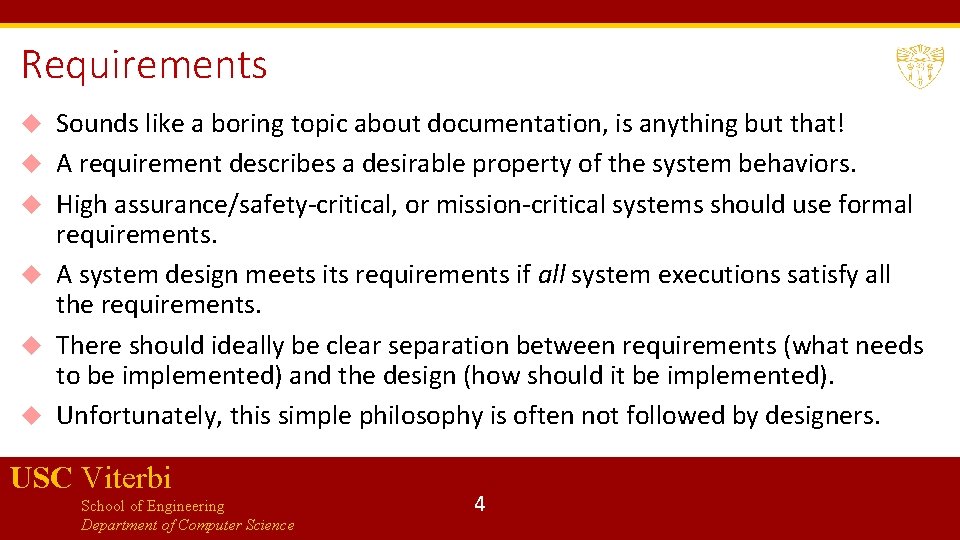 Requirements Sounds like a boring topic about documentation, is anything but that! A requirement