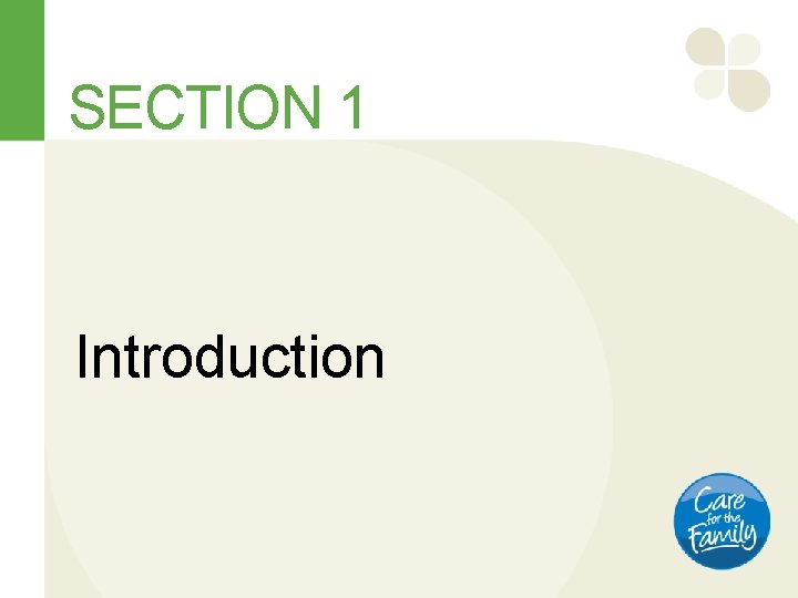 SECTION 1 Introduction 