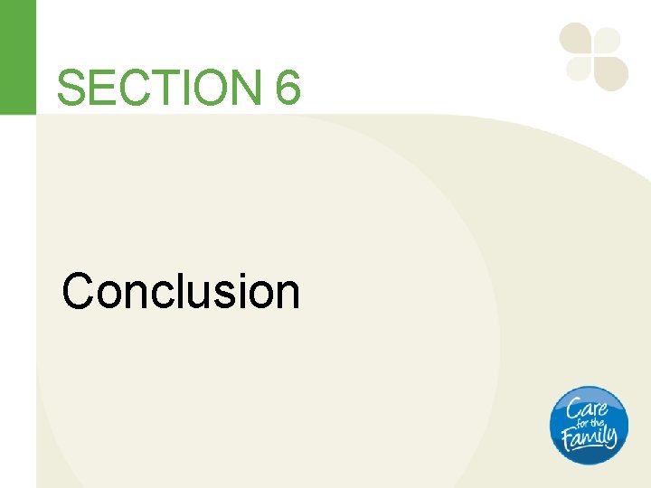SECTION 6 Conclusion 