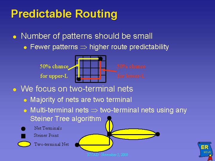 Predictable Routing l Number of patterns should be small l l Fewer patterns higher