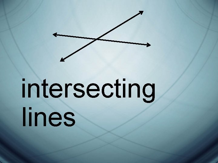 intersecting lines 