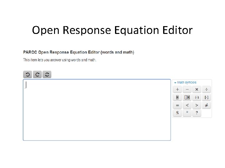 Open Response Equation Editor 