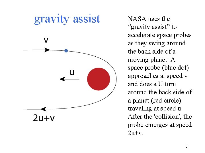 gravity assist NASA uses the “gravity assist” to accelerate space probes as they swing