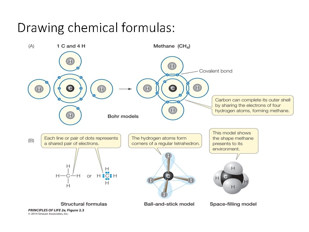 Drawing chemical formulas: 