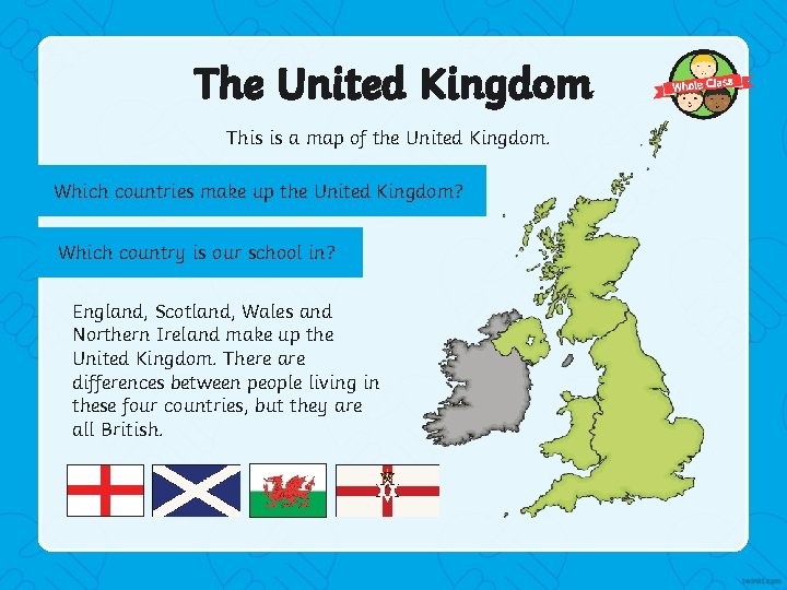 The United Kingdom This is a map of the United Kingdom. Which countries make