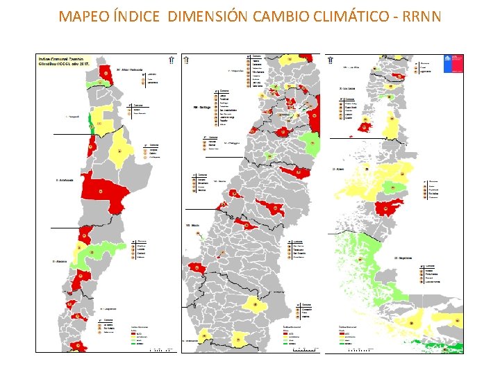 MAPEO ÍNDICE DIMENSIÓN CAMBIO CLIMÁTICO - RRNN 