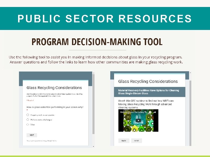 PUBLIC SECTOR RESOURCES 