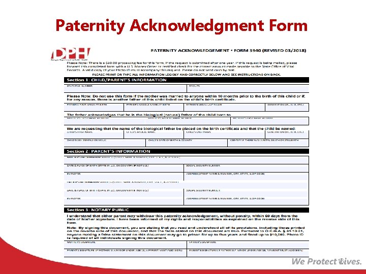 Paternity Acknowledgment Form 16 