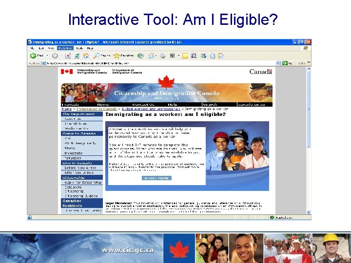 Interactive Tool: Am I Eligible? 