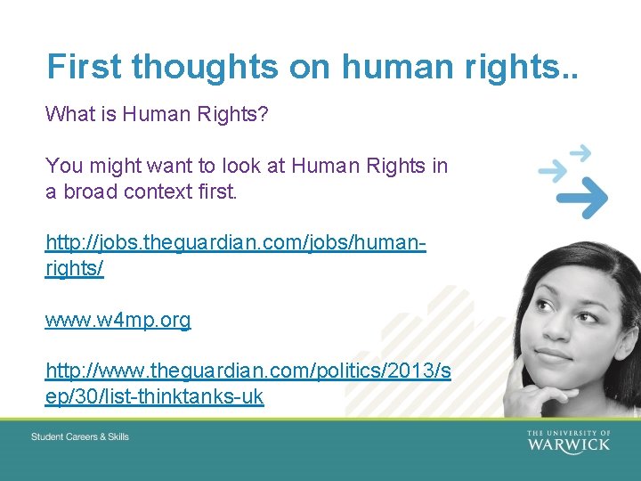 First thoughts on human rights. . What is Human Rights? You might want to