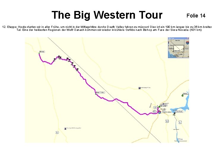 The Big Western Tour Folie 14 12. Etappe: Heute starten wir in aller Frühe, The Big Western Tour Folie 14 12. Etappe: Heute starten wir in aller Frühe,