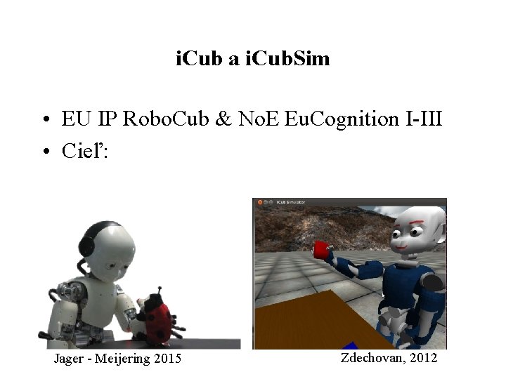 i. Cub a i. Cub. Sim • EU IP Robo. Cub & No. E
