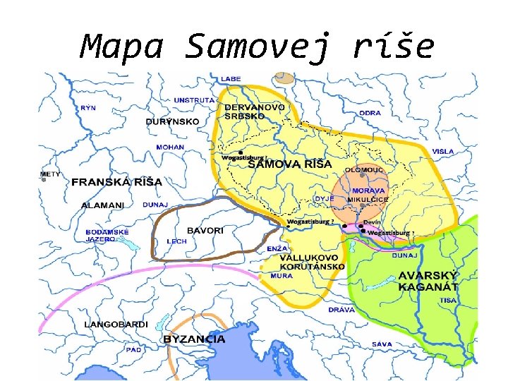 Mapa Samovej ríše 