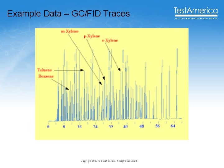 Example Data – GC/FID Traces Copyright © 2018 Test. America. All rights reserved. 