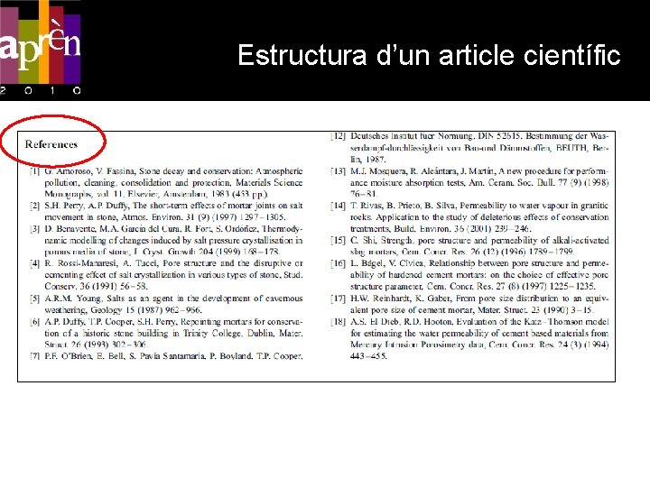 Estructura d’un article científic 