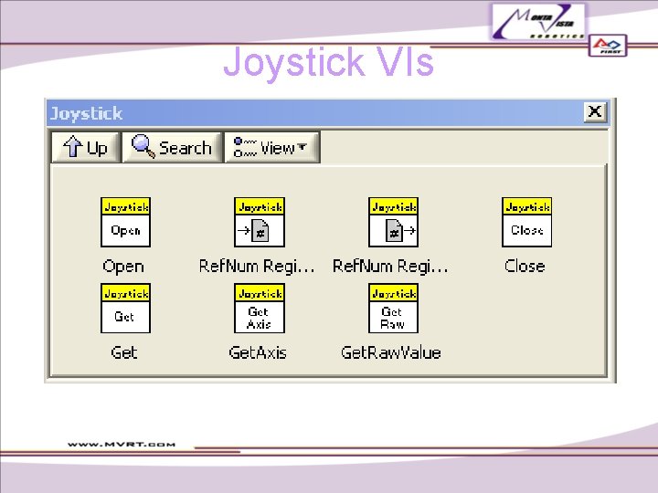 Joystick VIs Joystick VIs