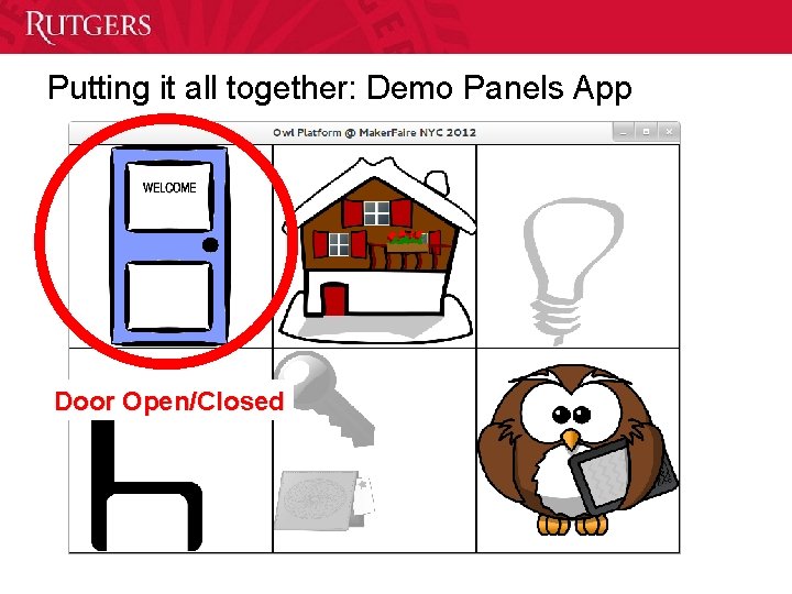 Putting it all together: Demo Panels App Door Open/Closed 