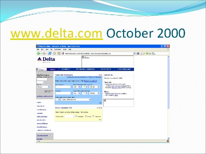 www. delta. com October 2000 