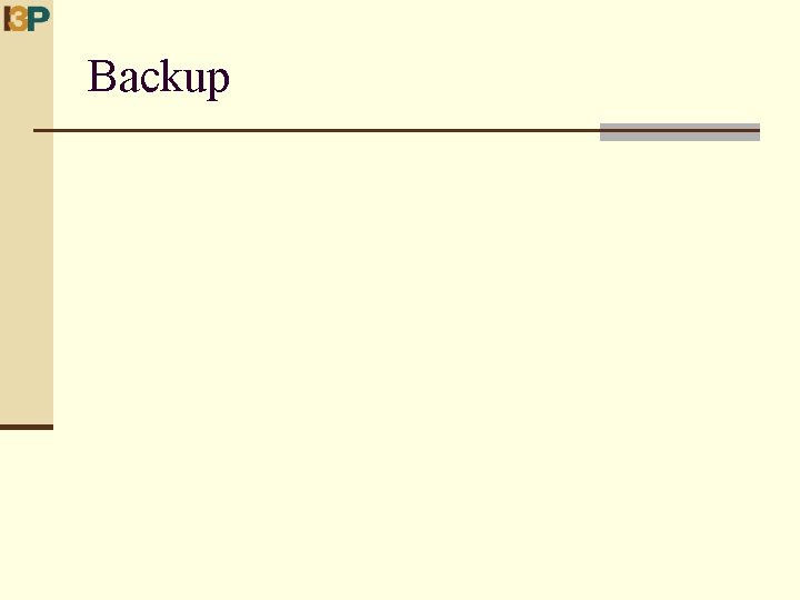 Backup 