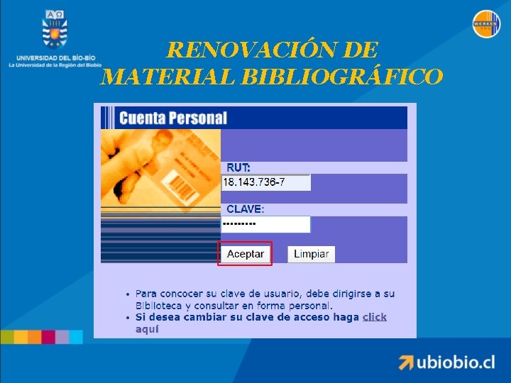 RENOVACIÓN DE MATERIAL BIBLIOGRÁFICO 