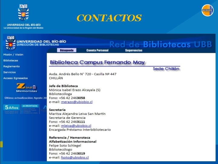 CONTACTOS 