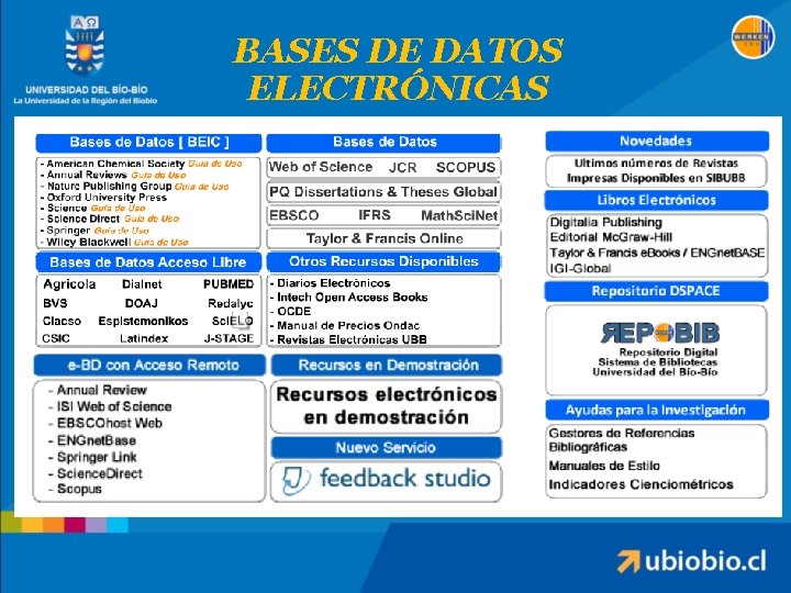 BASES DE DATOS ELECTRÓNICAS 