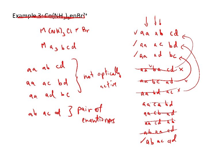 Example 3: Co(NH 3)3 en. Br 2+ 