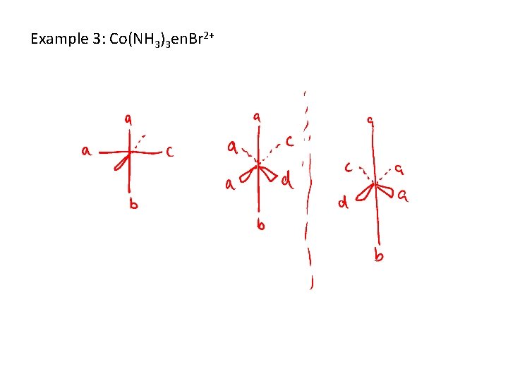 Example 3: Co(NH 3)3 en. Br 2+ 