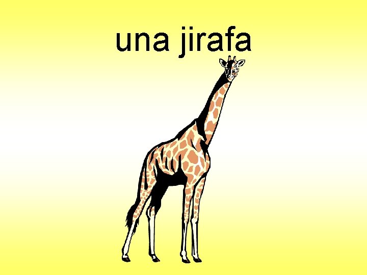 una jirafa 