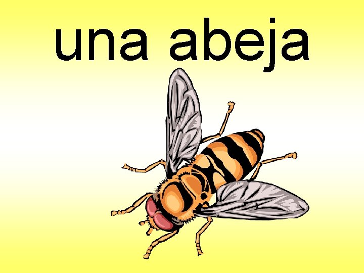 una abeja 