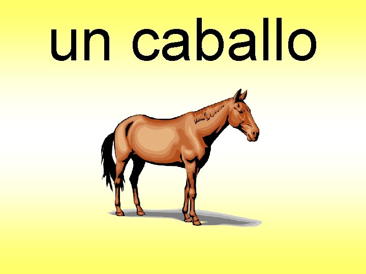 un caballo 