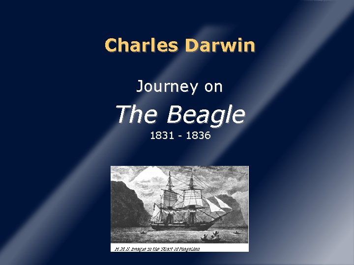 Charles Darwin Journey on The Beagle 1831 - 1836 