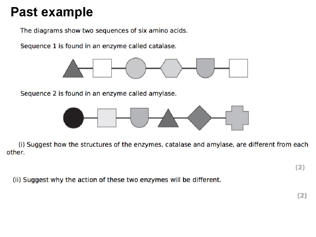 Past example 