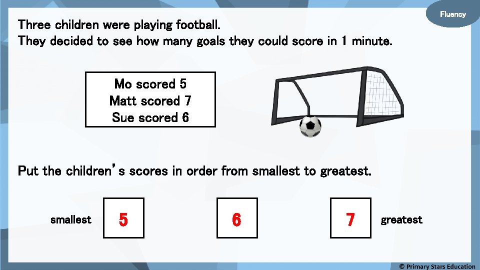 Three children were playing football. They decided to see how many goals they could
