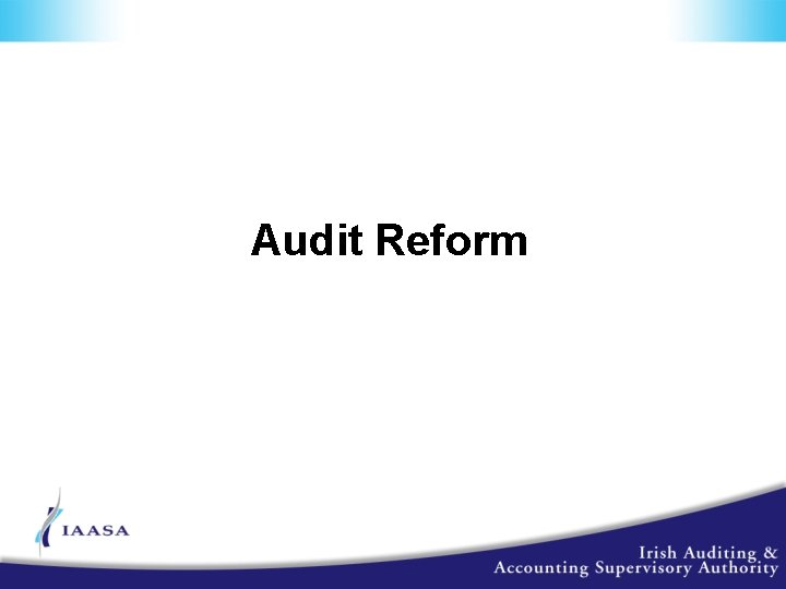 Audit Reform 