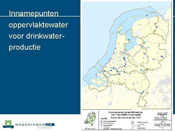 Innamepunten oppervlaktewater voor drinkwaterproductie 