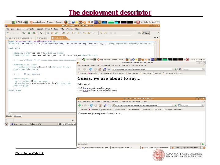 The deployment descriptor |Tecnologie Web L-A 