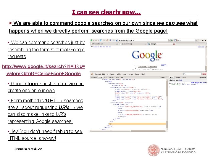 I can see clearly now. . . > We are able to command google