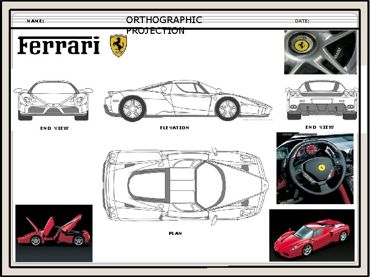 NAME: END VIEW ORTHOGRAPHIC PROJECTION ELEVATION PLAN DATE: END VIEW NAME: END VIEW ORTHOGRAPHIC PROJECTION ELEVATION PLAN DATE: END VIEW