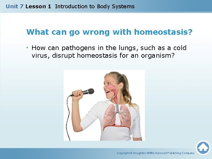 Unit 7 Lesson 1 Introduction to Body Systems What can go wrong with homeostasis? Unit 7 Lesson 1 Introduction to Body Systems What can go wrong with homeostasis?