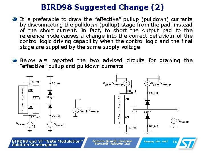 BIRD 98 Suggested Change (2) It is preferable to draw the “effective” pullup (pulldown) BIRD 98 Suggested Change (2) It is preferable to draw the “effective” pullup (pulldown)