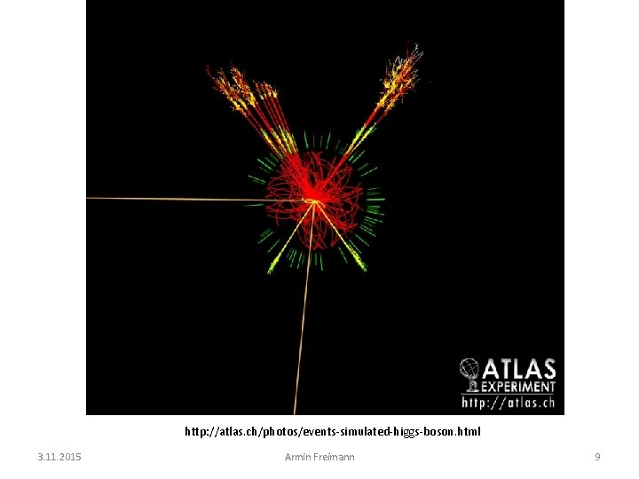 http: //atlas. ch/photos/events-simulated-higgs-boson. html 3. 11. 2015 Armin Freimann 9 