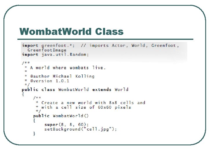 Wombat. World Class Wombat. World Class