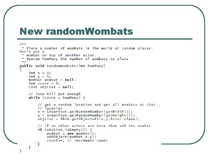 New random. Wombats New random. Wombats