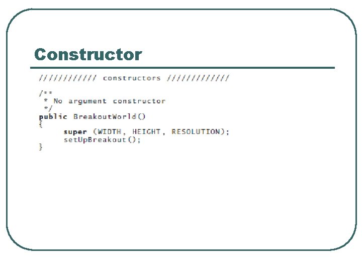 Constructor Constructor