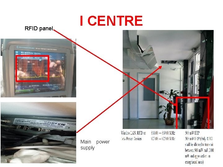 RFID panel I CENTRE Main power supply 