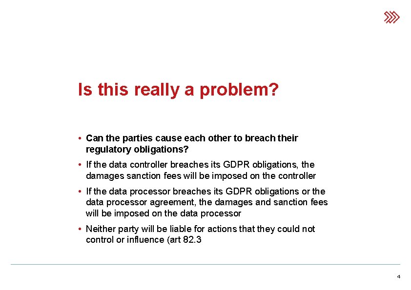 Is this really a problem? • Can the parties cause each other to breach