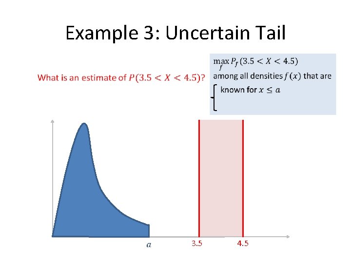 Example 3: Uncertain Tail 3. 5 4. 5 Example 3: Uncertain Tail 3. 5 4. 5